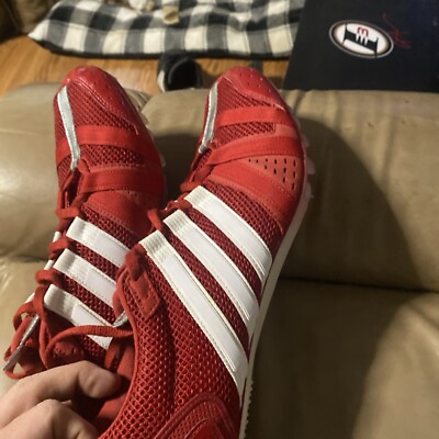 red adidas track spikes