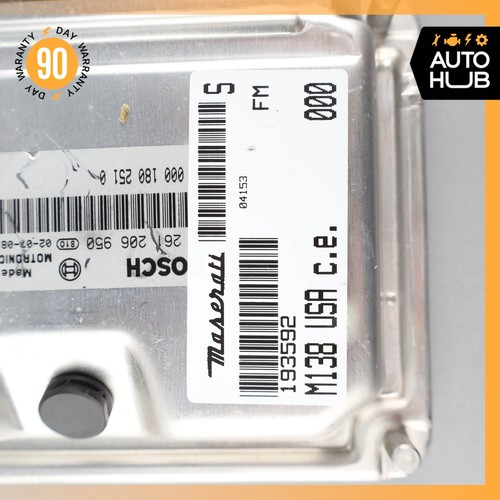 02-04 Maserati Coupe 4200 GT M138 4.2L ECU Engine Control Module Unit OEM 50k - Picture 8 of 9