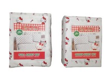 Hello Kitty Christmas Themed Sheet Set   Full/Queen Size   Soft  Cozy Holiday