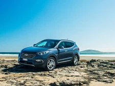 Cars hyundai santa fe au spec suv Desk Mat Stitched