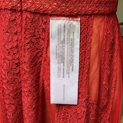New BCBG Maxazira Andi Dress Red Lace Handkerchief Hem Prom Evening Sexy Size 10 | eBay New BCBG Maxazira Andi Dress Red Lace Handkerchief Hem Prom Evening Sexy Size 10 | eBay