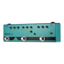 Mosky Pedale Multieffetto Chitarra 5 in1 Ritardo Distorsione Overdrive Booster Buffer