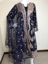Pakistani Indian Designer Salwar Kameez party Wedding Bridal L
