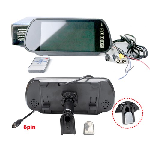 7 inch Mirror Monitor Reverse Camera Caravan Rear view/ Reverse No.1 Bracket 2Ch - Picture 3 of 15