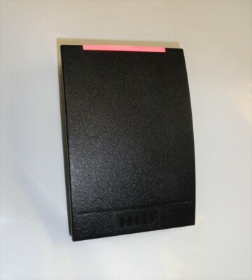 HID iClass R40 Prox Reader with Mounting Plate, R40CKNN, Black, 6120CKN0000 Used