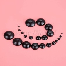 Puppet Black Flat Back Safety Eyes DIY Animal Doll Toy Plastic Noses 11 Size