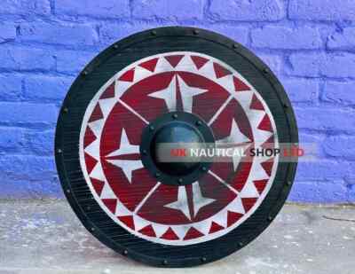 Medieval Handmade Wooden Viking Shield Battle Worn Shield Uhtred Last Kingdo