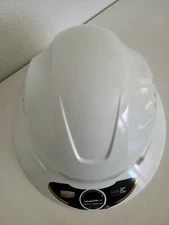 Truecrest HDPE Full Brim Hard Hat with Fas-Trac Suspension - White