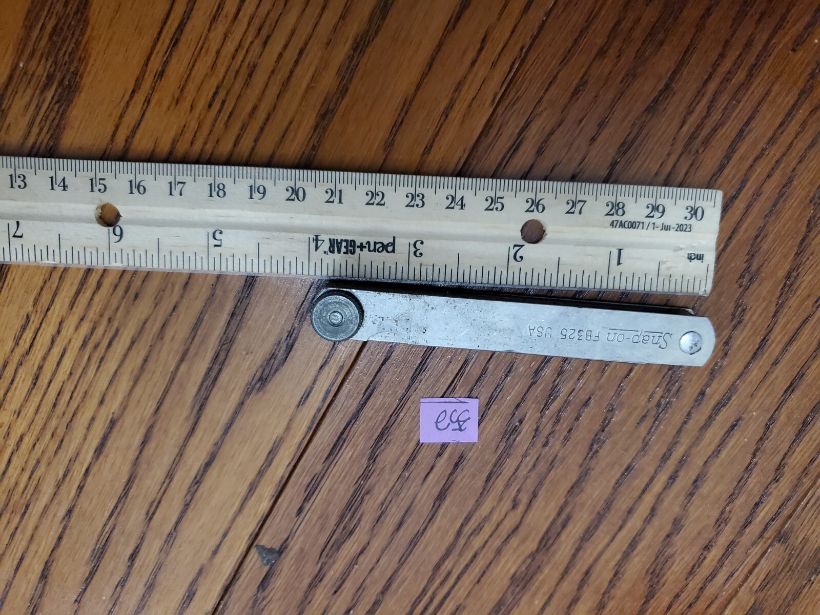 VTG SnapOn Tools FB325 Feeler Gauge Set Made in USA 25 Blades SAE