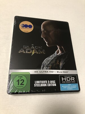 Black Adam (Steelbook) / 4K UHD + Blu-ray / Dwayne Johnson / NEU & OVP