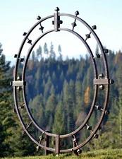 H Potter GAR579 Round Trellis Large Tall Wrought Iron Garden Vertical Yard Art