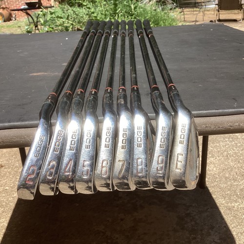 hogan edge forged iron set 2-E Wedge 9 Clubs, Hogan Apex 3 R Flex Steel Ex Grips