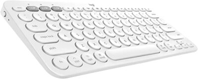 Logitech K380 Wireless Bluetooth Multi-Device Keyboard for MAC (WHITE)