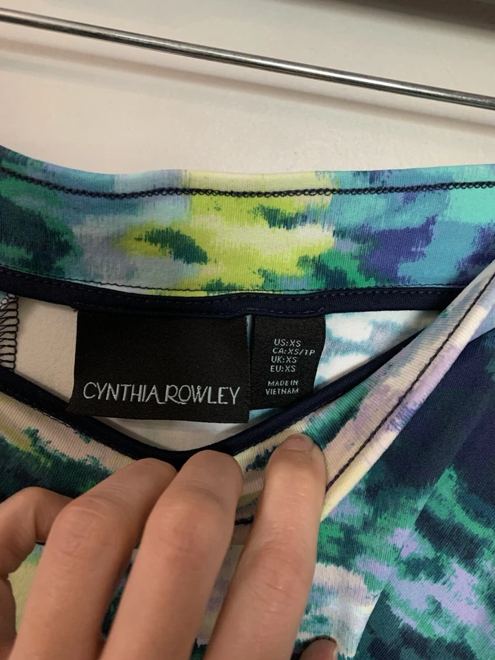 Falda Cynthia Rowley Acuarela Línea A Con Bolsillos Talla XS USADA EN EXCELENTE ESTADO Foto 4 de 4