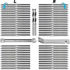 Steel DN Mate 60 Pack T316 Stainless Steel Left&Right Handed Thread Swage Lag...