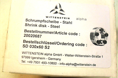 WITTENSTEIN Shrink Disk SD 030X60 S2 / 2002087 - NIB