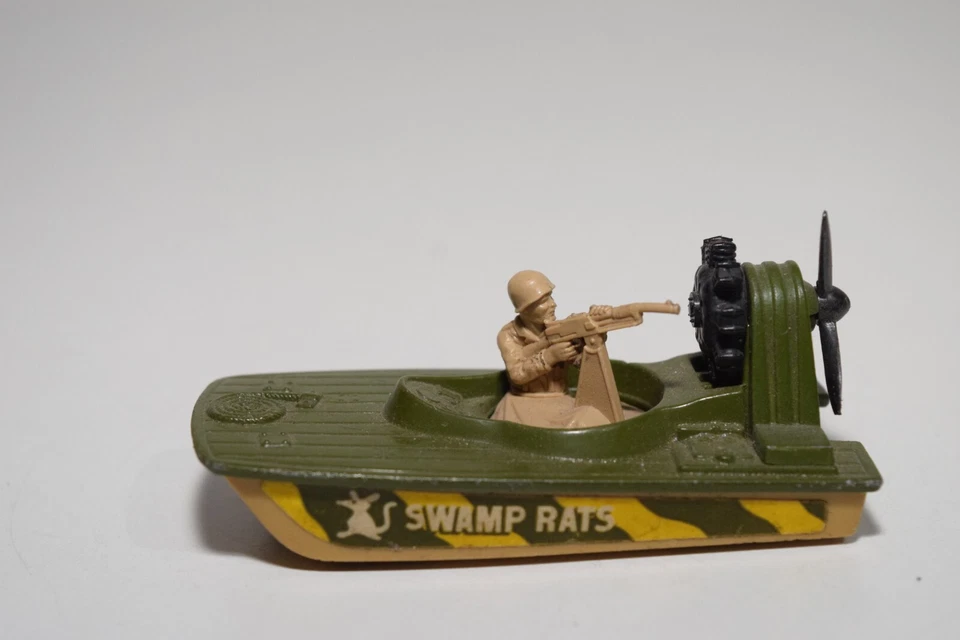 B10 1:64 3 INCH MATCHBOX LESNEY 30 SWAMP RAT BOAT ARMY EXCELLENT CONDITION 2 - Image 2 of 4