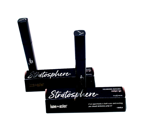 Lot/2 Lune + Aster Stratosphere Volumizing Mascara ~ Jet Black ~ 9.5 g each BNIB - Picture 2 of 4