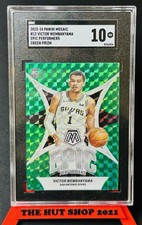 Victor Wembanyama 2023-24 Mosaic Epic Performers Green Prim Rookie #12 SGC 10 RC