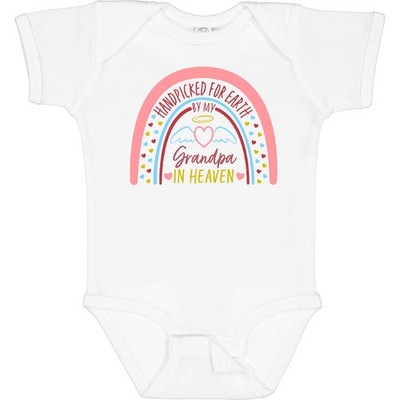 Inktastic Handpicked For Earth By My Grandpa In Heaven- Rainbow Baby Bodysuit