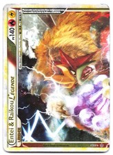 Carte Pokémon Entei & Raikou LÉGENDE (haut) 90/95 Déchaînement VF FR