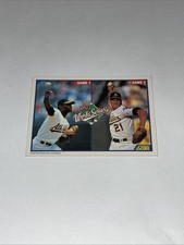1990 Score #700 1989 World Series Games 1  & 2  Oakland A's &  Giants