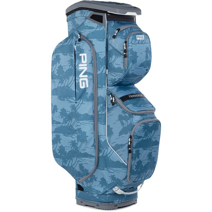New Ping 2025 Traverse Blue Isles 14-Way Cart Bag | eBay