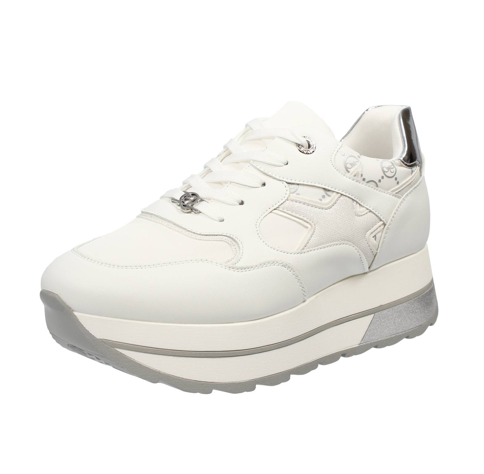 Queen Helena Sneaker mit Keilabsatz weiß - Größe 38 [24,3 cm] Damenschuhe