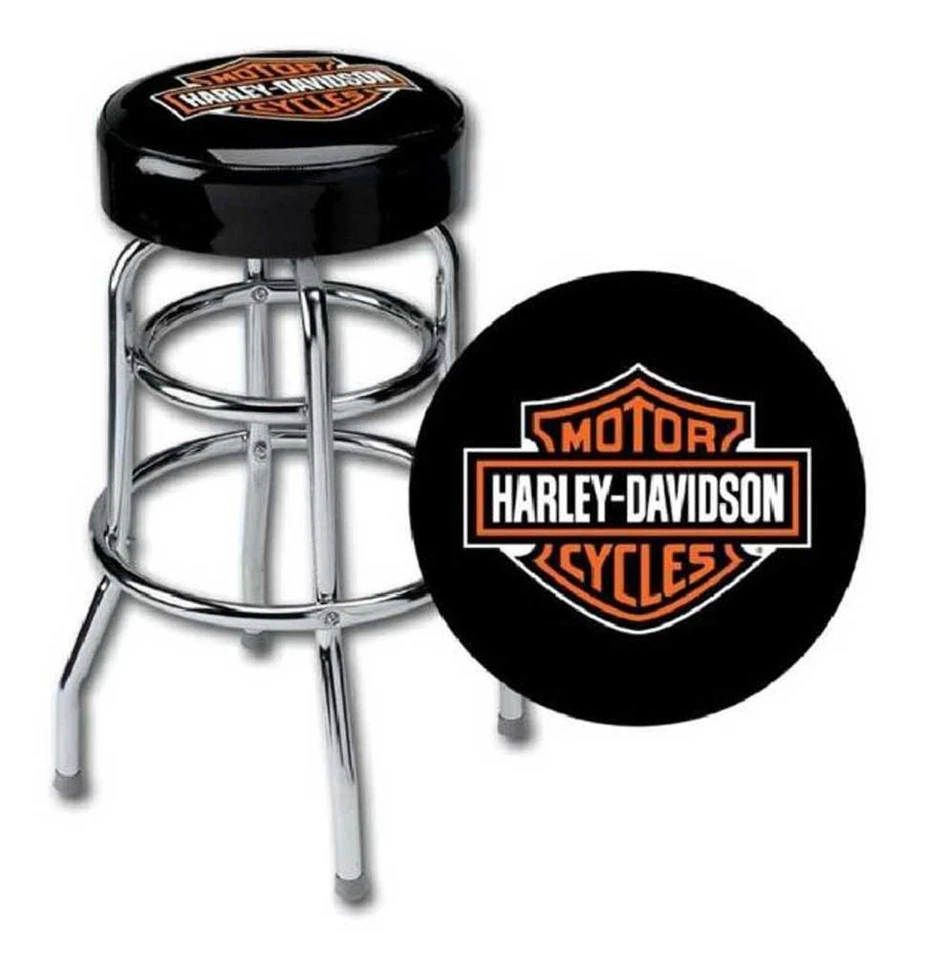 Harley-Davidson Classic Bar & Shield Logo Bar Stool HDL-12116A - Image 2 of 2