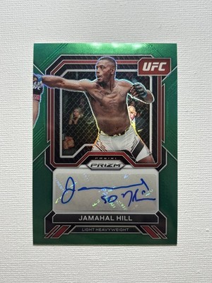 2023 Prizm UFC - Superstar Autographs Jamahal Hill #SA-JHL Green Prizm (AU)