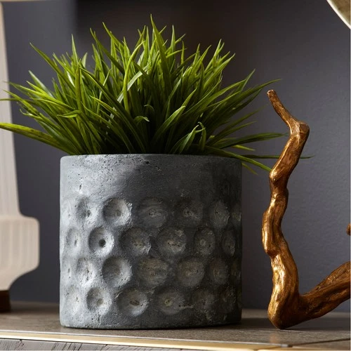 Cyan Design 11053 Potomac Pewter Gray Planter, Large - Picture 5 of 8