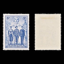 8320: Australia SG198 3d Blue 1940 Sc#186 Mi158 Mint MH C£18