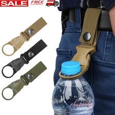 Quickdraw Carabiner Outdoor Hike Water Bottle Buckle Holder Molle Clip