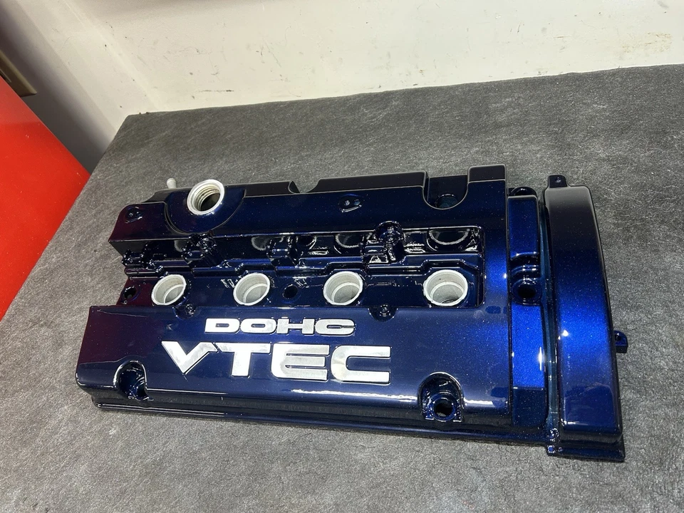 HONDA H SERIES H22 H23 F20 PRELUDE ACCORD VALVE COVER- MIDNIGHT BLUE - SML BLEM Foto 3 de 4