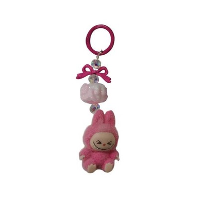 Mini Keychain Flocking Doll Cute Backpack Pendant Gift for Girls Bag TL