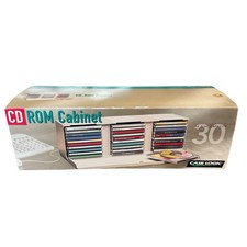 VTG Case Logic CDR 30 Plastic Compact Disc Storage Holder Desk Mount Vintage NOS
