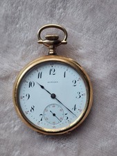 E. Howard  Co. Open Face Pocket Watch 25936 J. Boss Gold Filled READ 