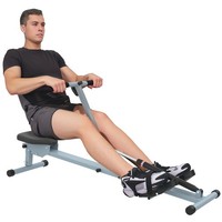 HOMCOM 12 Level Fitness Rowing Machine Cardio Fitness Workout and Gym Training
