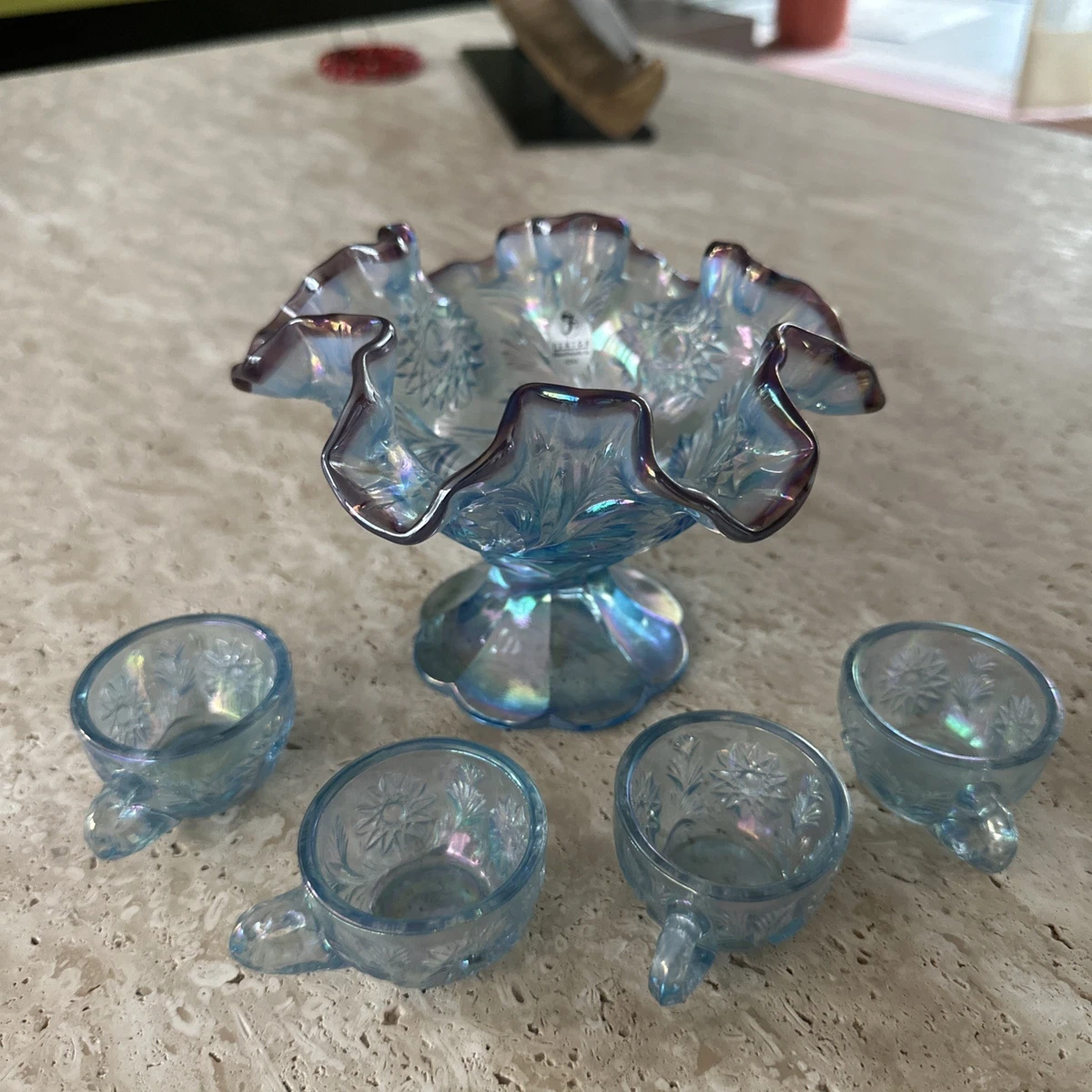 Fenton Punch Bowl for sale | eBay