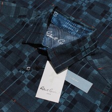 Robert Graham NWT Alzome Casual Button Down Shirt Size L Classic Fit in Blue