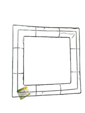 14 in Square shaped Wreath Form