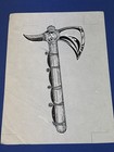 Original TSR D&D Chapter Art Proof Dungeons & Dragons Viking Campaign? Battle Ax