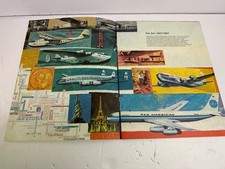 Vintage 1967 Pan Am 40th Anniversary Airline Brochure 1927 1967 Aviation