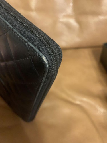 Portafoglio lungo organizer Chanel linea Cambon in pelle nera senza scatola - Foto 7 di 17