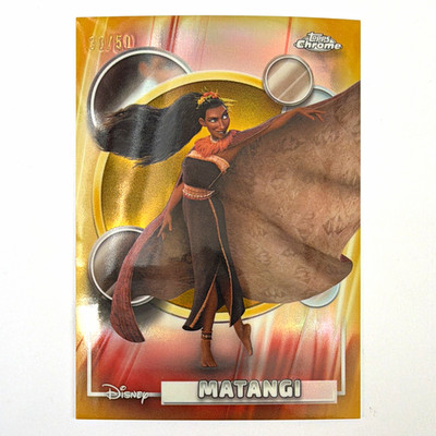 Topps Chrome Disney 100 Moana Matangi #12 Serial Numbered 30/50 2026