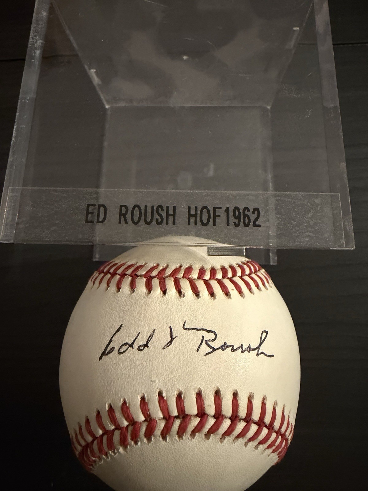 EDD J ROUSH SIGNED LEAGUE BASEBALL - 1962 HALL OF FAMER | eBay