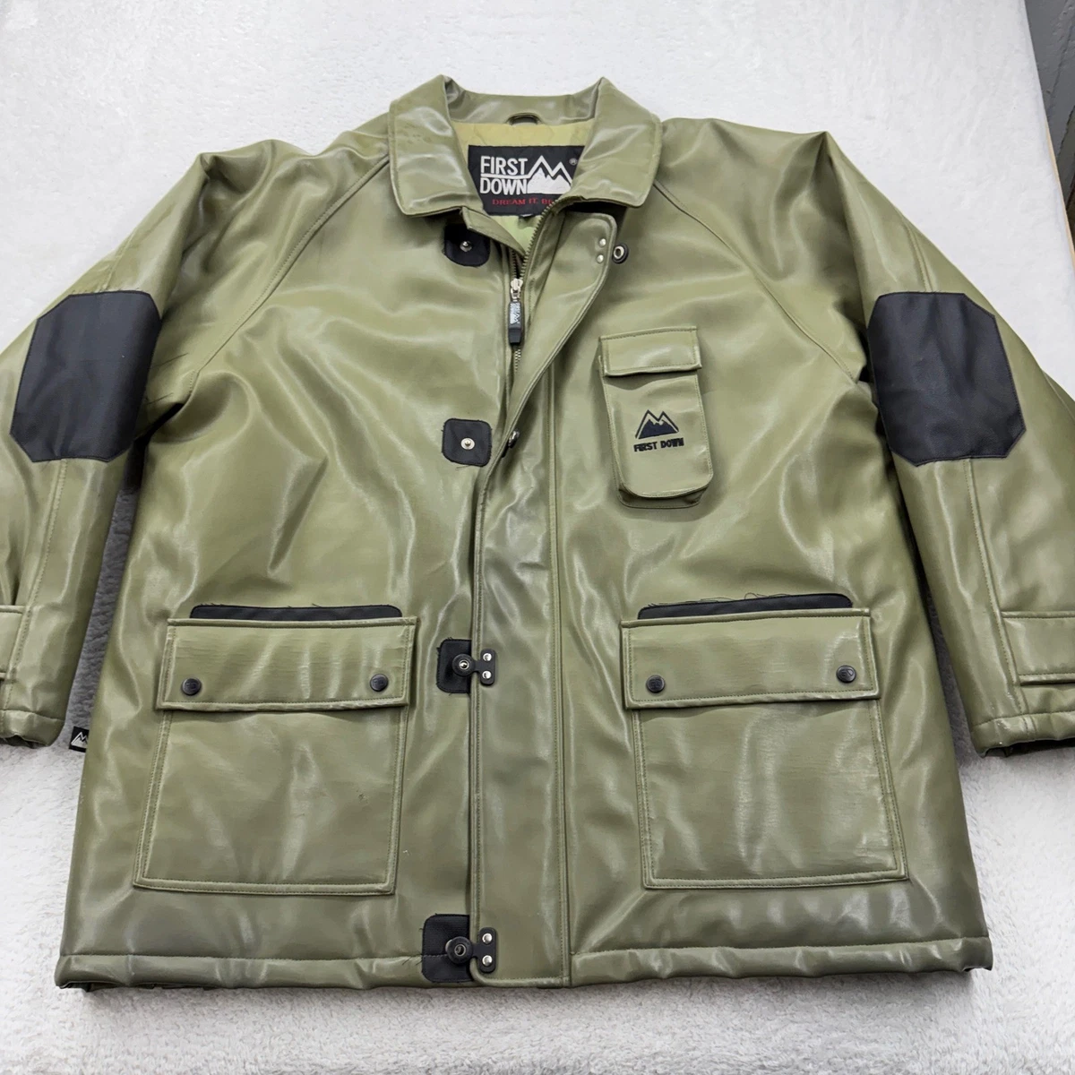 First Down Coats, Jackets & Vests Leather Outer Shell for Men for