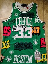 Boston Celtic Jersey Larry Bird 33 Jersey Throwback Stitched Jersey US Seller