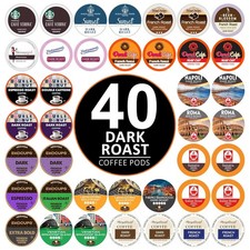 Dark Roast Coffee Pods Variety Pack for Keurig K Cups Coffee Pods Sampler
