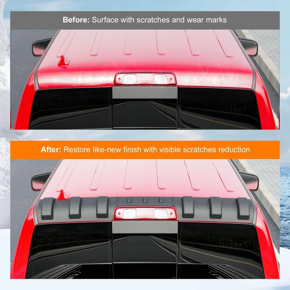 For 2009-2018 Dodge RAM 1500 Rear Roof Protector Truck Cab Roof Protector - Image 3 of 4